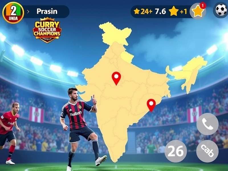 Curry Soccer Champions mobile interface